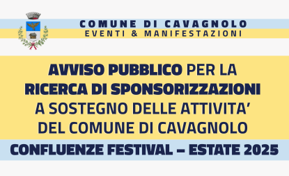 SITO NEWS – bando sponsor_confluenze 2025